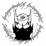 Sauron Tatoo sketch template
