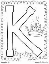 King Coloring Kings Pages Bible Alphabet Jesus Letter Josiah Holy Children Crafts Print Crown Sheets Preschool Printable Kids Christian Thursday sketch template