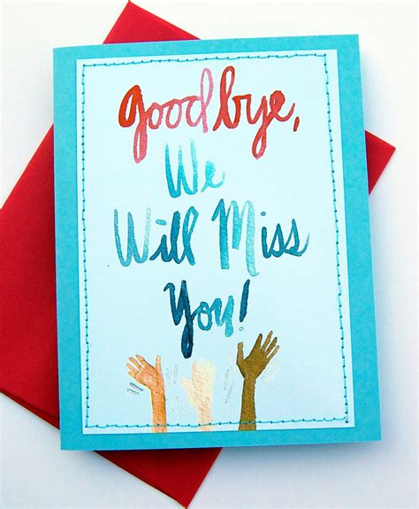 good bye    diy goodbye cards card design handmade
