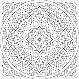 Kaleidoscope Coloring Pages Simple Template sketch template