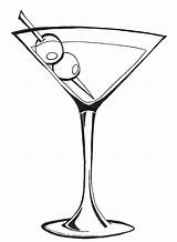 Martini Glass Cocktail Drawings Drawing Drinks Clipart Gin Coloring Sketch Template Restaurant Peerless Dry Johnson Designs Lesbians Teenage Signature sketch template
