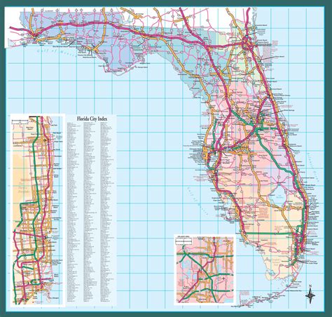printable florida road map