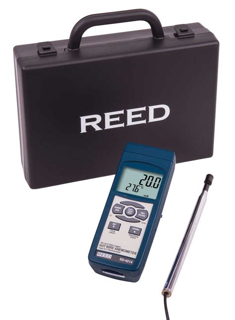 reed sd  data logging hot wire thermo anemometer