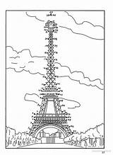 Dot Tower Eiffel Dots Connect Madeline Relier Book Points Eiffle Row Five Printables Tour Wonders French Worksheet Coloring Victoria Story sketch template