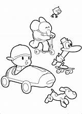 Pocoyo Coloring Pages Kids Printable sketch template