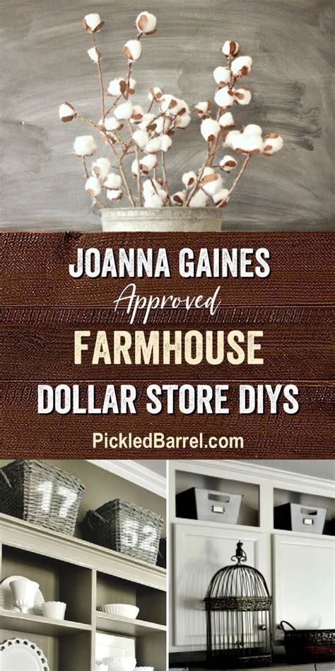 joanna gaines approved farmhouse dollar store diys