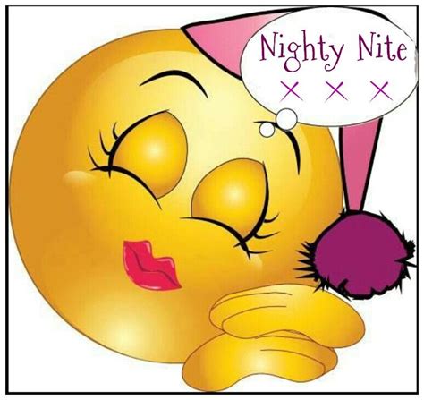 Goodnight Smiley Good Night Greetings Funny Emoticons