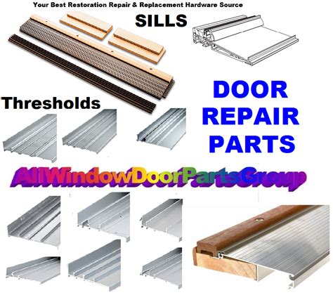 sliding patio door threshold replacement parts  sizes biltbest window parts