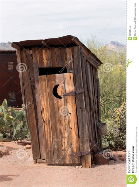 old wild west outhouse bathroom stock image image of