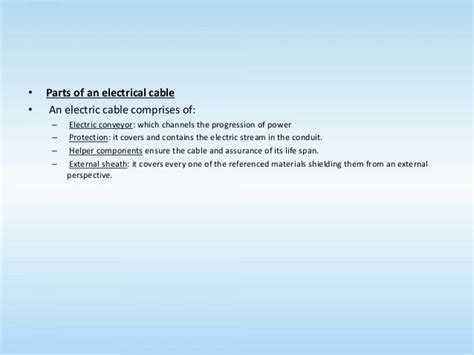 parts   electrical cable