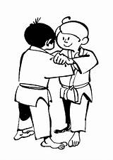 Judo Jitsu Ju sketch template