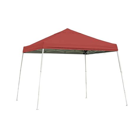 shelterlogic sports series  ft   ft red slant leg pop  canopy   home depot