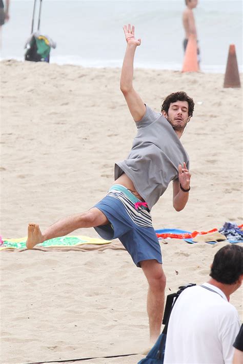 adam brody hits the beach for the league oh yes i am