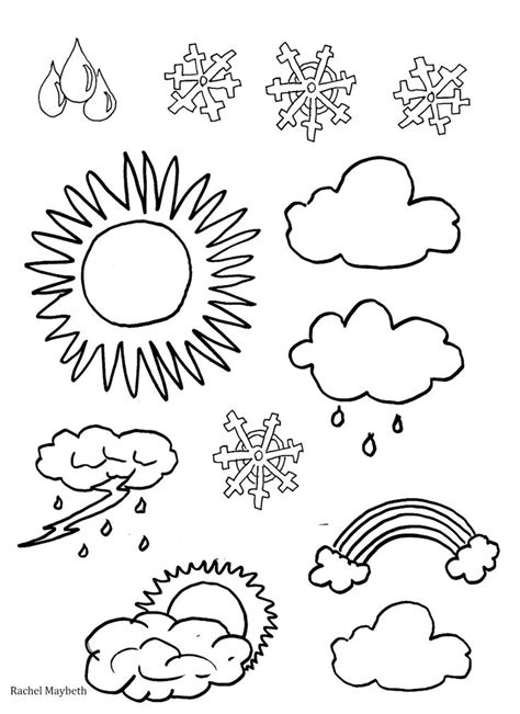 rachel maybeth  weather clipart coloring pages coloring pictures