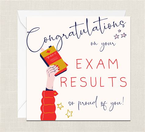 congratulations   exam results  card  etsy