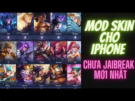 huong  chi tiet cach mod skin lien quan mua  tren ios khong  jailbreak tren ios  ios