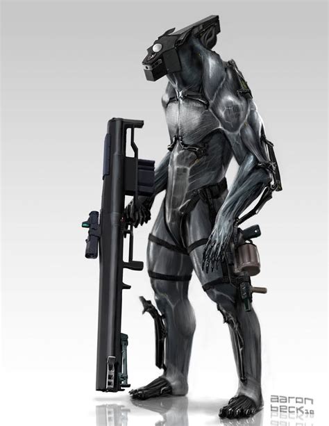 Aaron Beck Weapon Concept Art Robot Art Concept Art