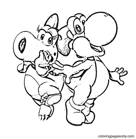 yoshi super mario odyssey coloring pages  printable coloring pages