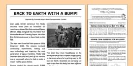 write  newspaper article ks powerpoint