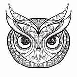 Owl Tribal Tribales Adultos Coruja Atividadesparaprofessores Corazones Diseño Escolha sketch template