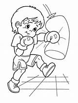 Boxing Coloring4free sketch template