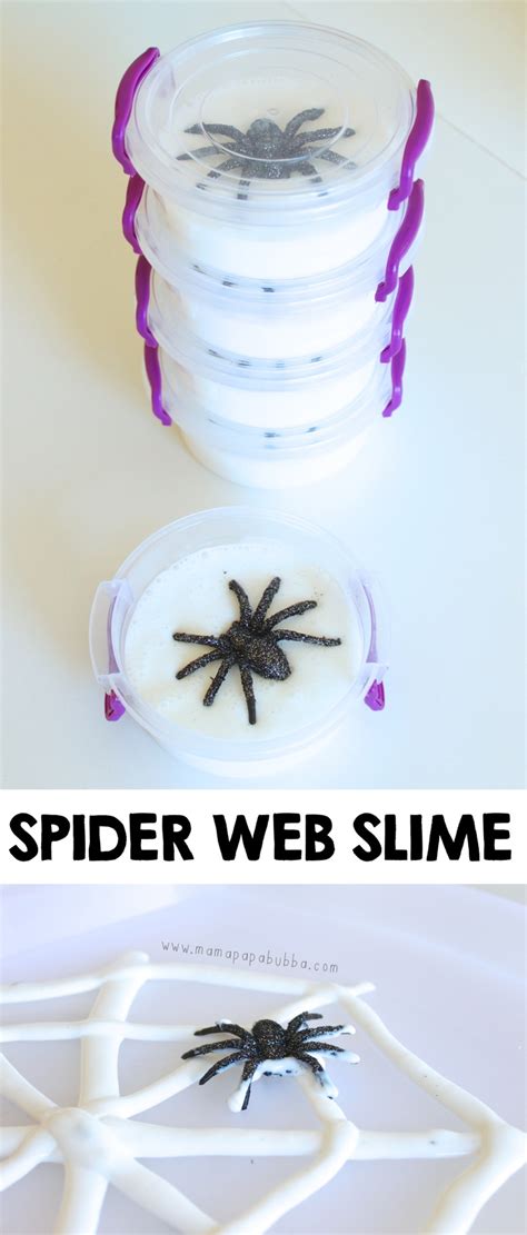 spider web slime halloween favours mama papa bubba