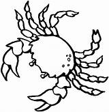 Crab Coloring Printable Pages Kids Animals sketch template