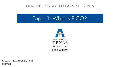 nursing research learning series topic    pico youtube