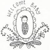 Baby Coloring sketch template