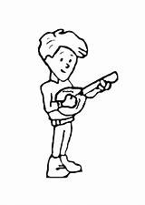 Banjo Coloring Player Gitarre Pages Ausmalen Zum Kleurplaat Edupics Zeichnung Educol Gemerkt Gitaar Von Coloriage sketch template