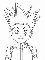 Gon Killua Character Lineart Skittles Sketchbook Coloringonly Related Coloringhome sketch template