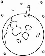 Moon Coloring Pages Rocket Space Printable Landing Kids Crescent Template Print Rockets Great Adult 06kb 800px Half Getdrawings Sketch Templates sketch template