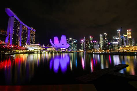 singapore  night oc  night city cityscape scenery