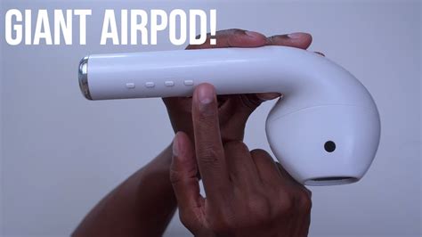 giant airpod speaker review  audio test youtube