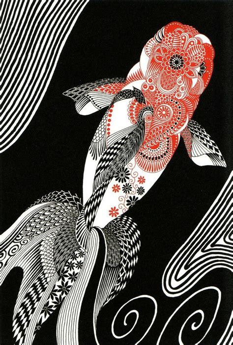 pin de rubén jorge abeleyra en peces de colores en 2019 arte gráfico pintura japonesa y arte