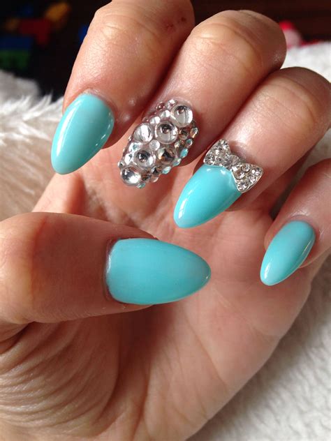 tiffanys inspired nails nails beauty inspiration