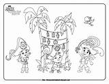 Jake Pirates Coloring Neverland Disney Pages Printable Land Never sketch template