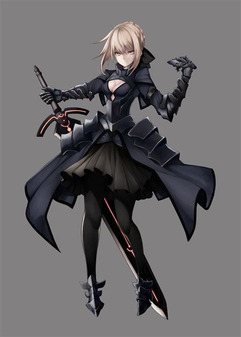Artoria Pendragon And Saber Alter Fate And 1 More Drawn By Inaba