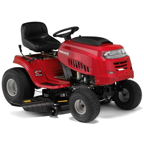 yard machines   cc ohv engine gas  speed manual lawn tractor