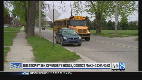 ionia bus stop by sex offender s house district responds
