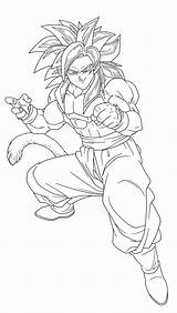 Goku Ssj4 Coloring Gogeta Pages Dbz Ssj Printable Draw Color Dibujo Print Getcolorings Comments Col Library Clipart sketch template