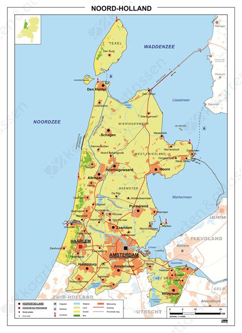 digitale kaart noord holland  kaarten en atlassennl