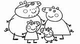 Coloring Family Pages Peppa Pig Cat Printable Colouring Book Color Print Getcolorings Getdrawings Kids Animal sketch template