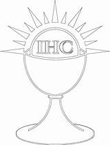Chalice Host Coloring sketch template