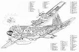Hercules Flight C130 Lockheed Cutaway sketch template