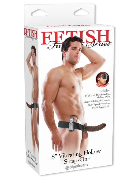 8 Inches Vibrating Hollow Strap On Brown On Literotica