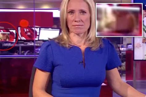 bbc news at ten airs woman flashing boobs behind sophie raworth daily