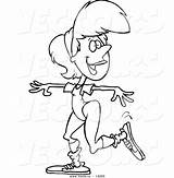 Cartoon Exercising Aerobics Woman Coloring Vector Outline Drawing Ron Leishman Getdrawings Royalty Customer Resolution Service sketch template