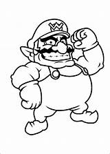 Wario Enemy Tempered sketch template