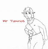 Mr Tumnus Inked Deviantart sketch template